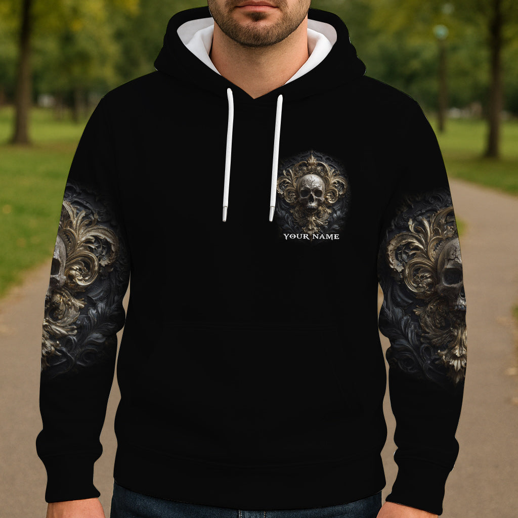 Metallischer Totenkopf – Personalisiertes Totenkopf-Shirt