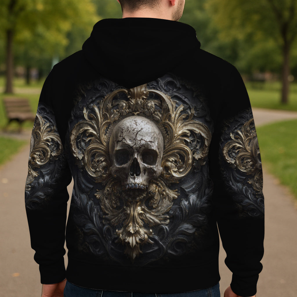Metallischer Totenkopf – Personalisiertes Totenkopf-Shirt
