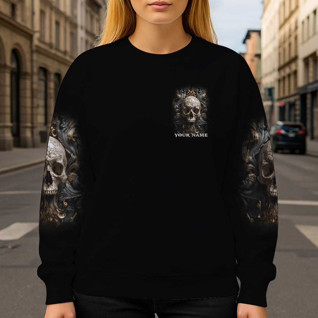 Metallischer Totenkopf – Personalisiertes Totenkopf-Shirt