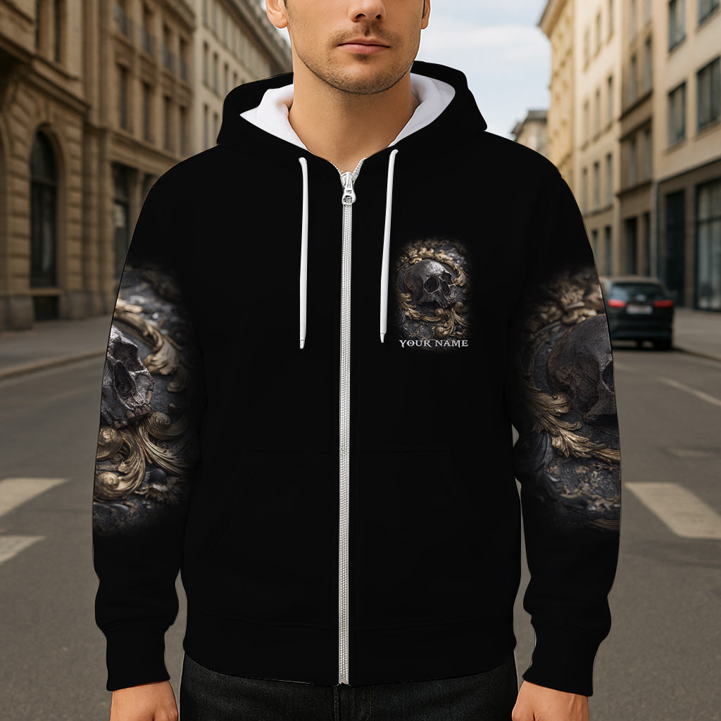 Metallischer Totenkopf – Personalisiertes Totenkopf-Shirt