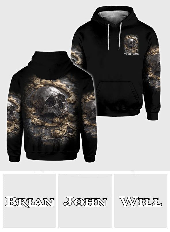 Metallischer Totenkopf – Personalisiertes Totenkopf-Shirt