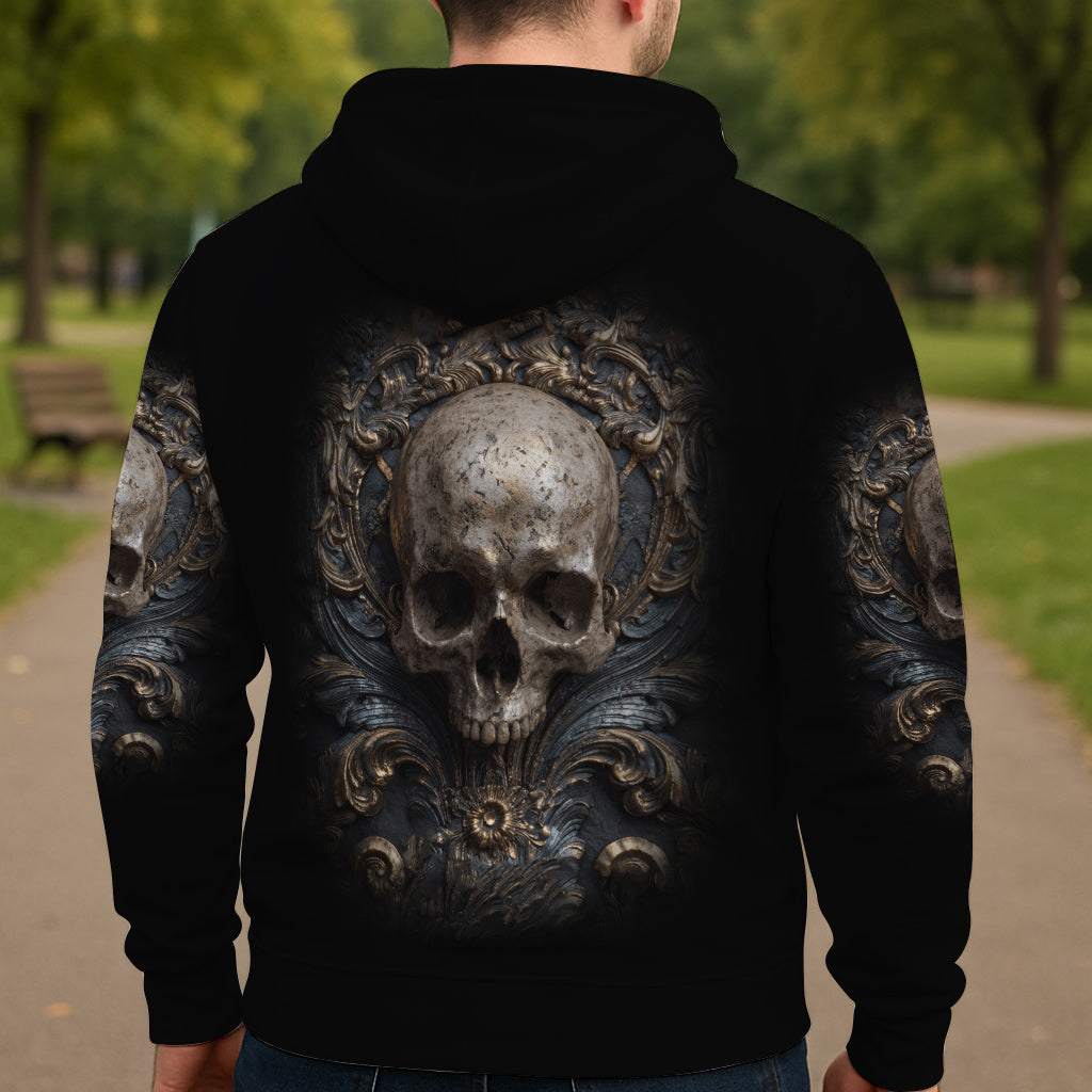 Metallischer Totenkopf – Personalisiertes Totenkopf-Shirt