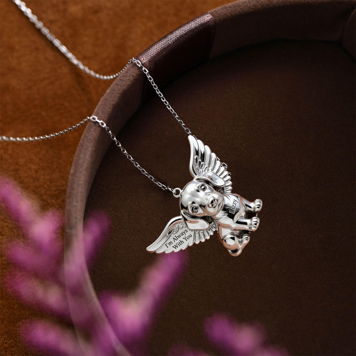 Ich liebe meinen Hund – Personalisierte Hundeanhänger-Halskette aus Metall