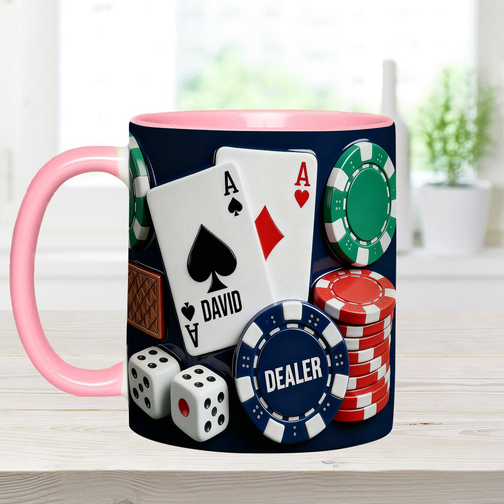 Love Poker – Personalisierte Poker-Tasse & Untersetzer