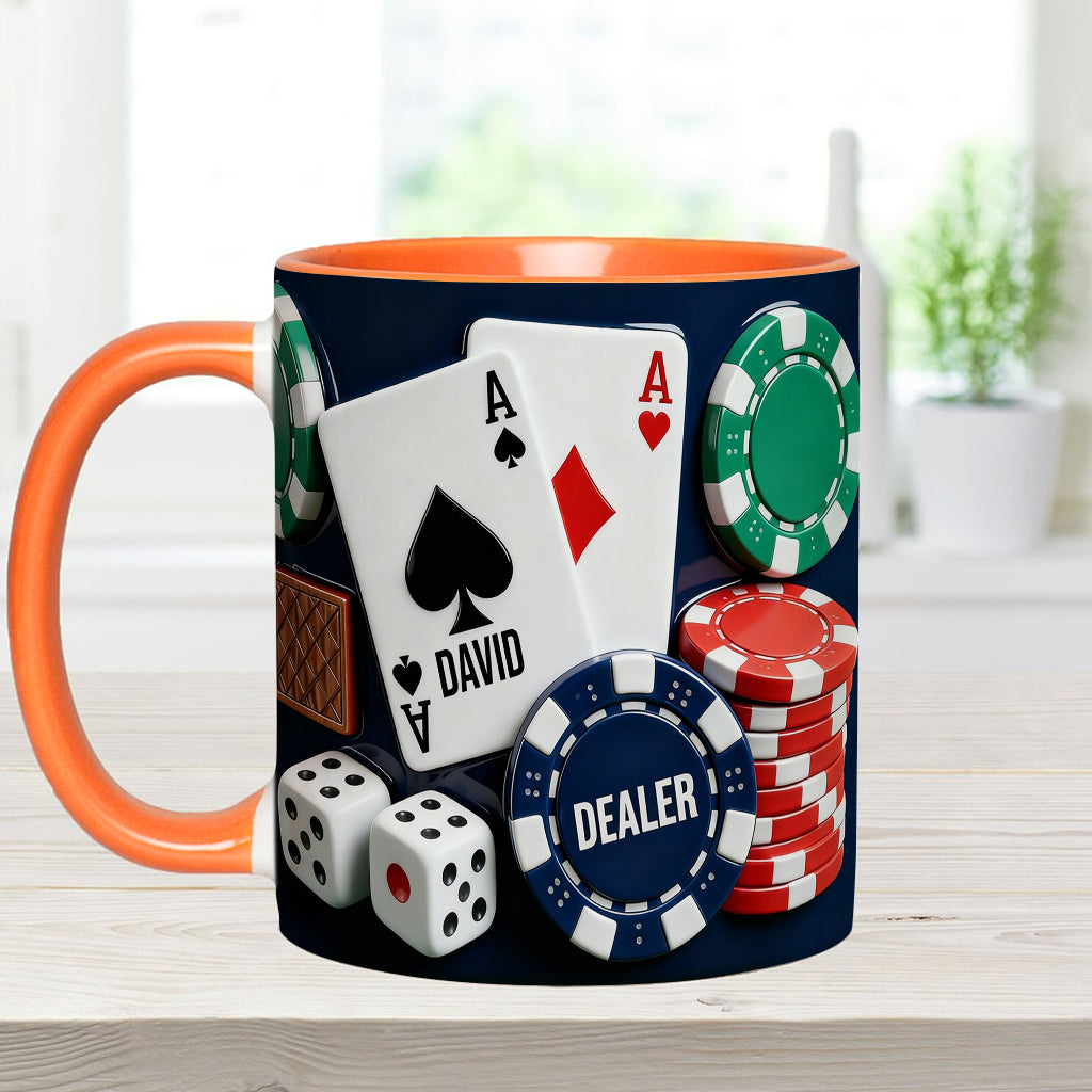 Love Poker – Personalisierte Poker-Tasse & Untersetzer