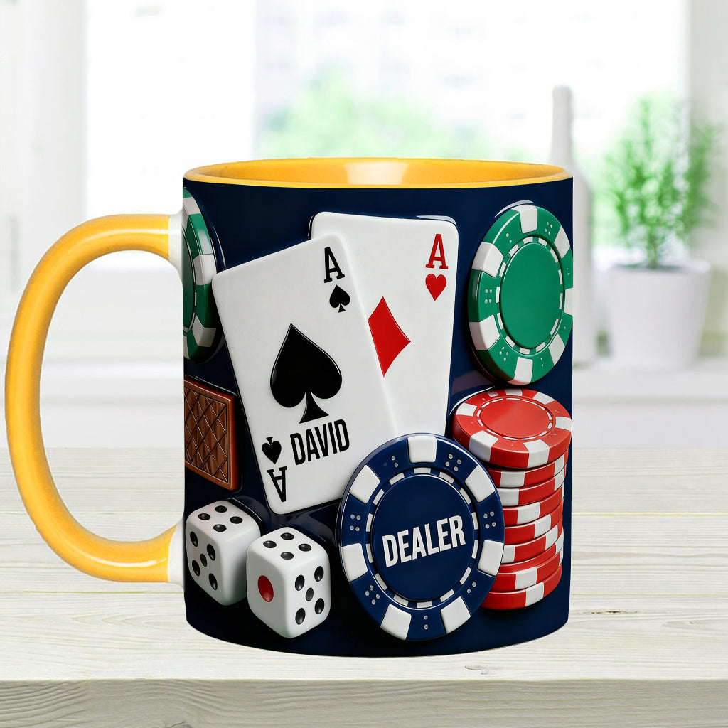 Love Poker – Personalisierte Poker-Tasse & Untersetzer
