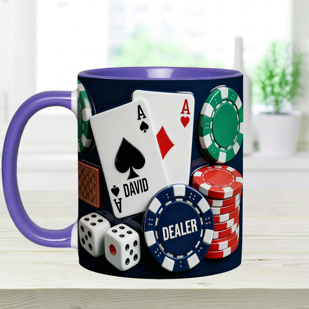 Love Poker – Personalisierte Poker-Tasse & Untersetzer