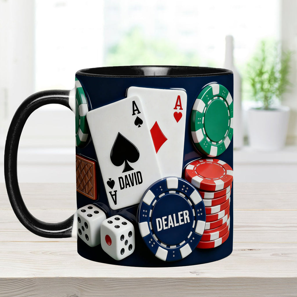 Love Poker – Personalisierte Poker-Tasse & Untersetzer