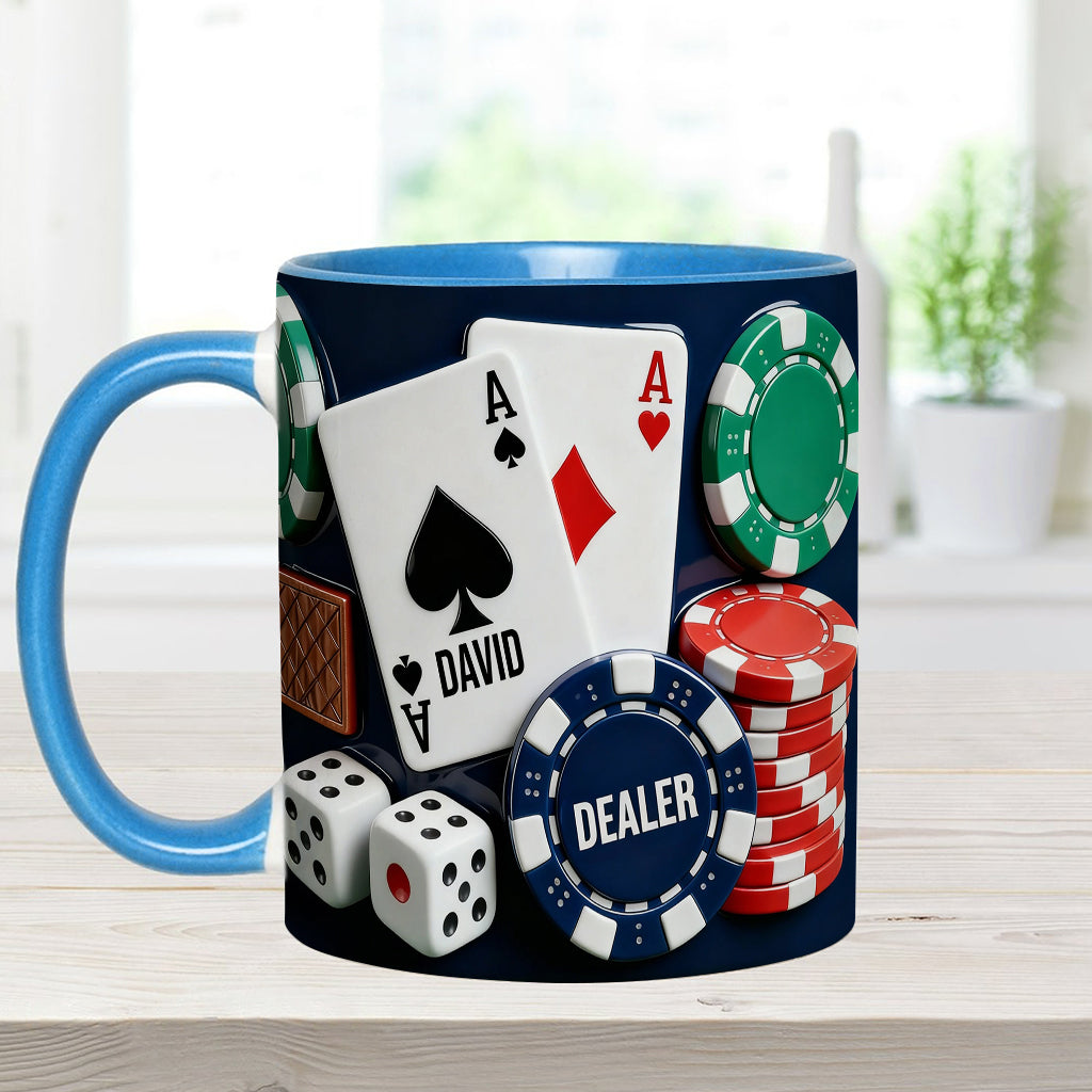 Love Poker – Personalisierte Poker-Tasse & Untersetzer