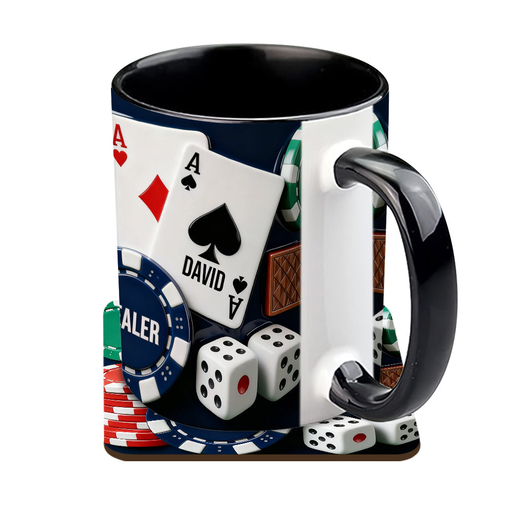 Love Poker – Personalisierte Poker-Tasse & Untersetzer