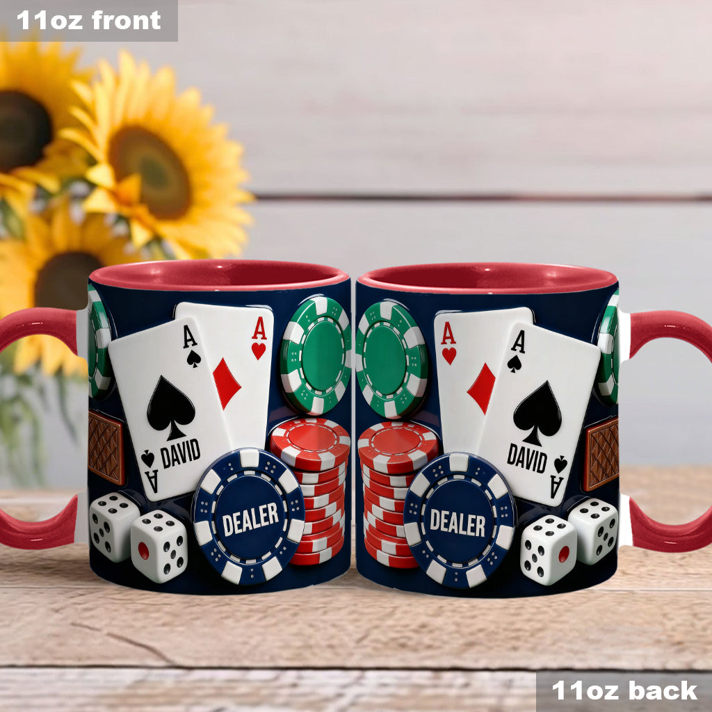 Love Poker – Personalisierte Poker-Tasse & Untersetzer