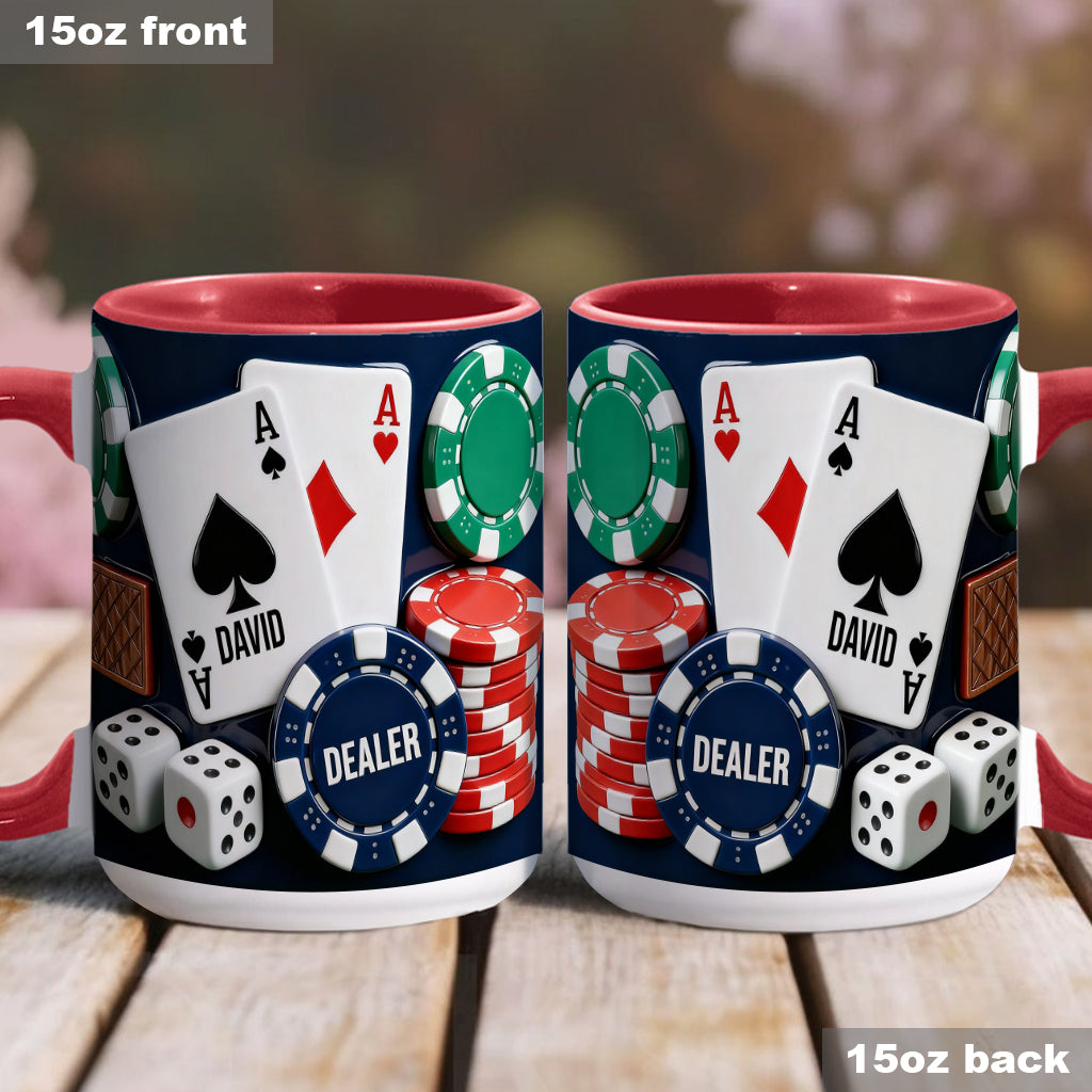 Love Poker – Personalisierte Poker-Tasse & Untersetzer