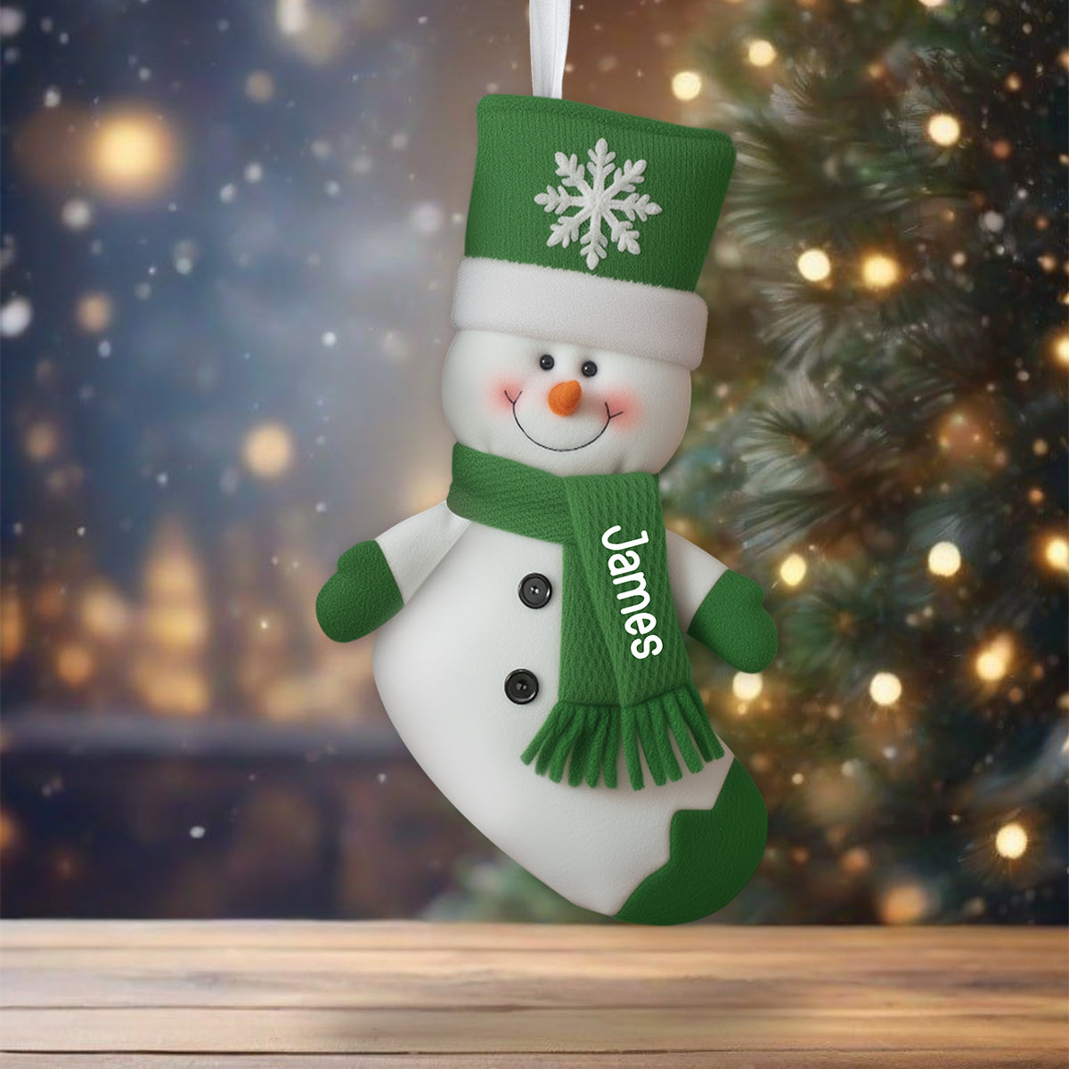 Frohe Weihnachten – Personalisierter Weihnachtsstrumpf in Familienform