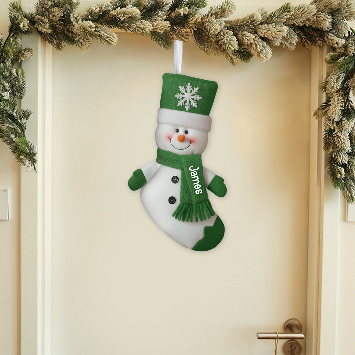 Frohe Weihnachten – Personalisierter Weihnachtsstrumpf in Familienform