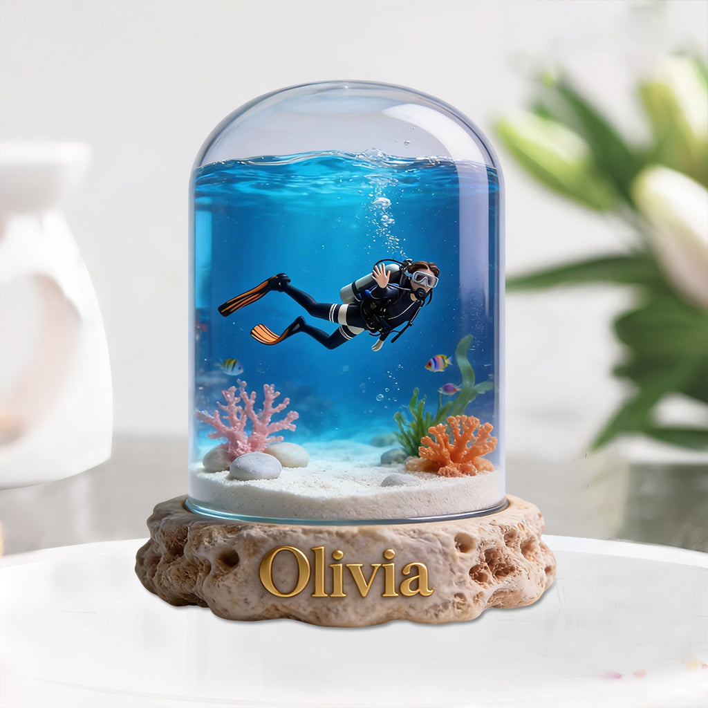 Fantasy Ocean - Personalized Scuba Diving Custom Shaped Acrylic Plaque