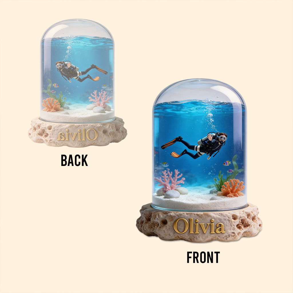 Fantasy Ocean - Personalized Scuba Diving Custom Shaped Acrylic Plaque