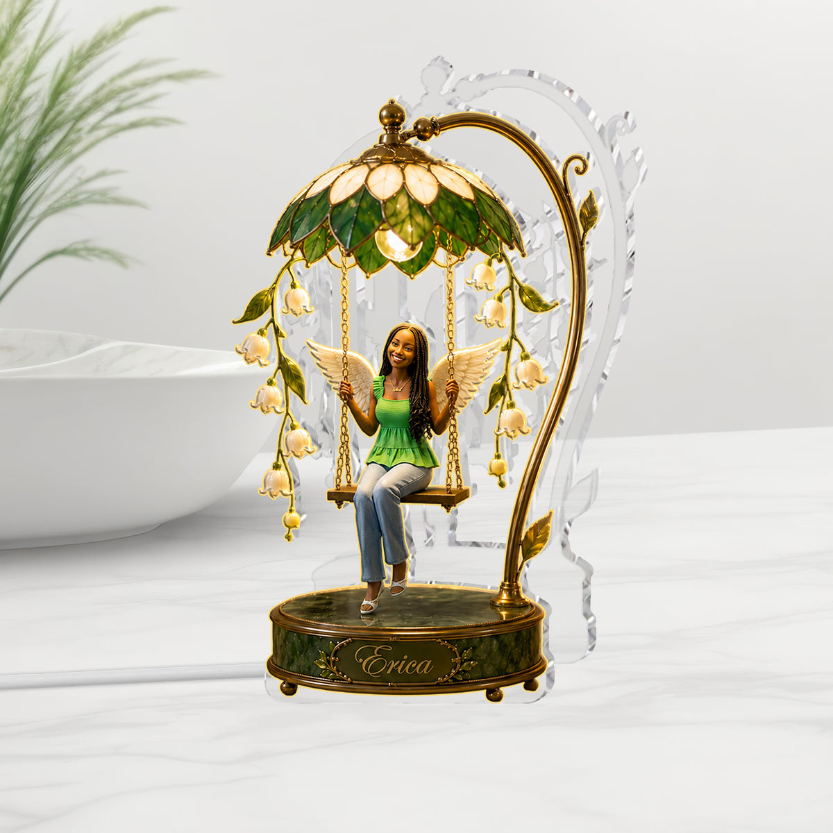 Light This When You Miss Me - Personalized Memorial Acrylic LED Night Light