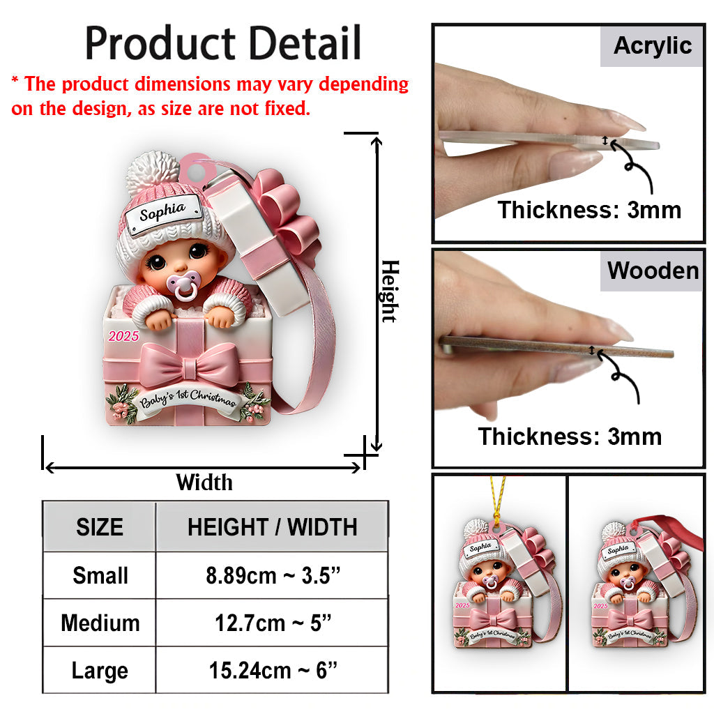 Babygeschenkbox – Personalisierte Neugeborenen-Dekoration