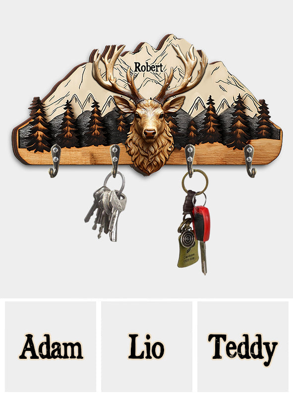 Best Hunter Ever - Personalized Hunting Custom Shaped Key Rack