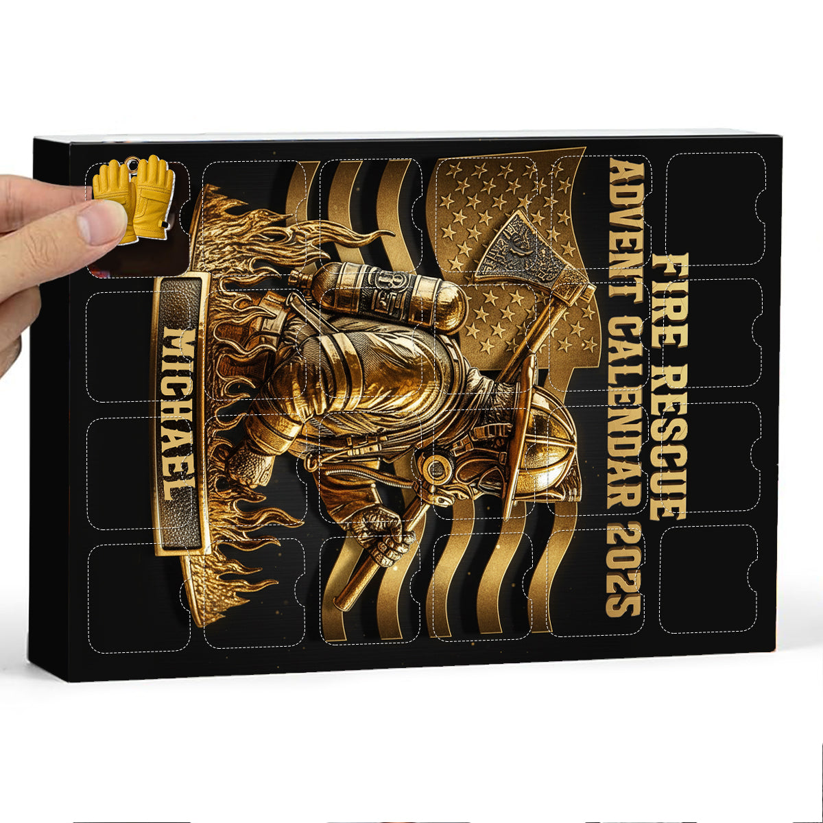 Feuerwehr-Kollektion – Personalisierter Feuerwehr-Adventskalender mit Ornamenten