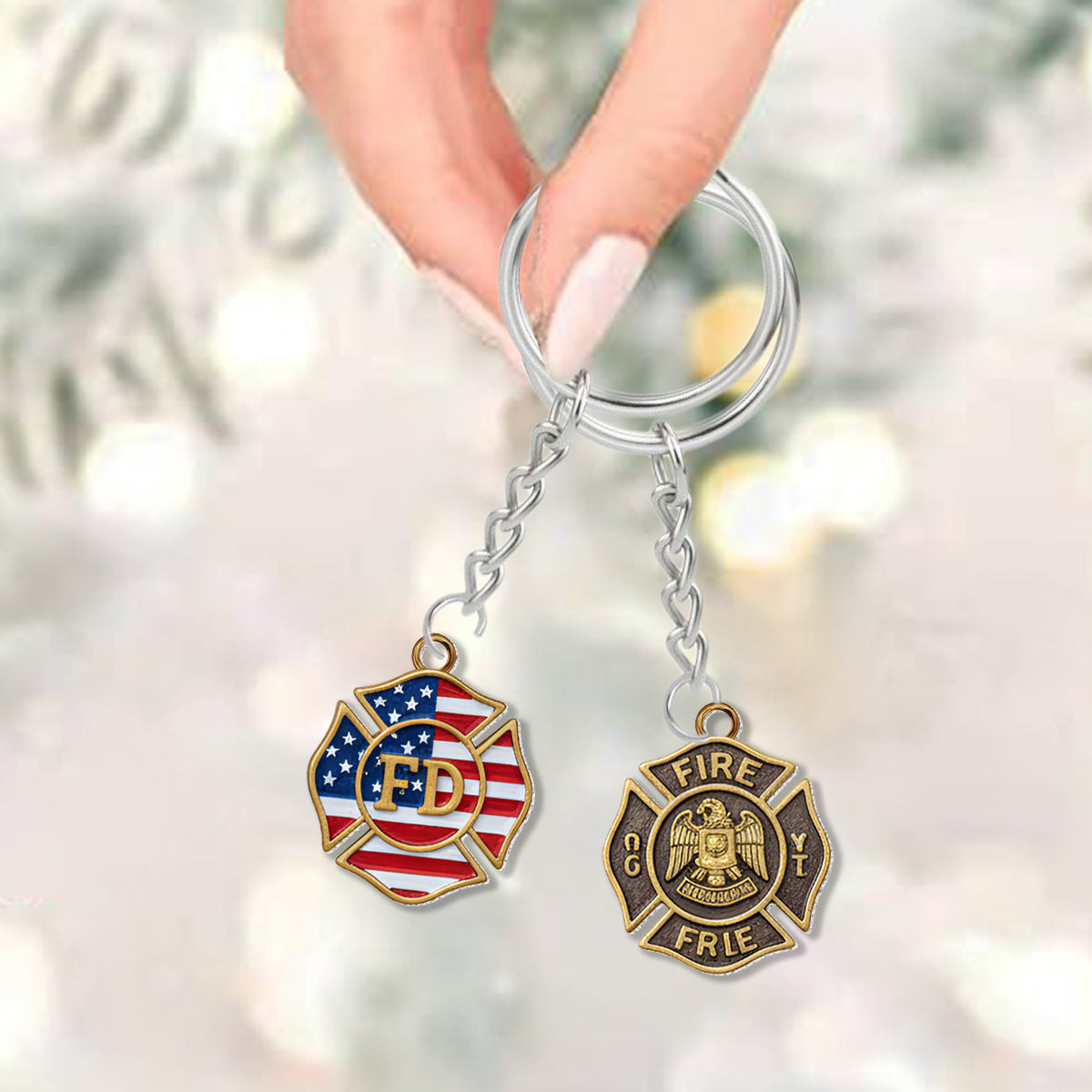 Feuerwehr-Kollektion – Personalisierter Feuerwehr-Adventskalender mit Ornamenten