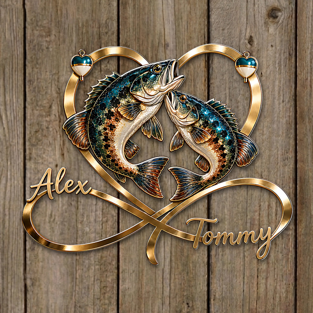 You & Me We Got This - Personalized Fishing 3D Printed Cut Metal Sign