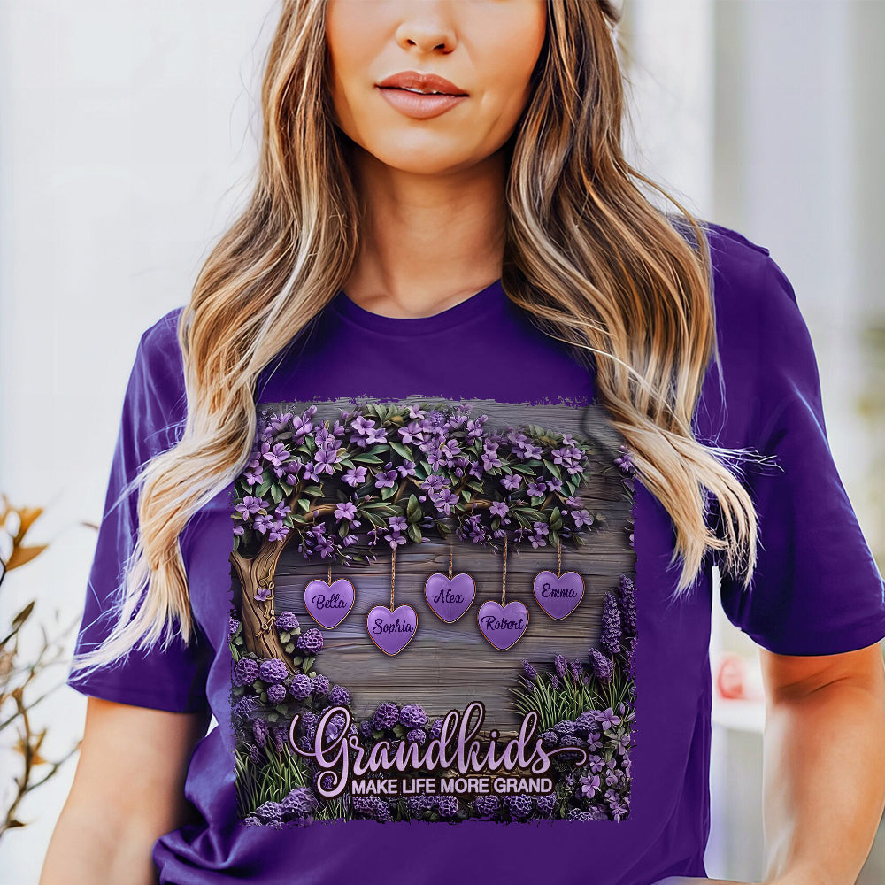 Enkelkinder machen das Leben schöner – personalisiertes Oma-T-Shirt und Hoodie