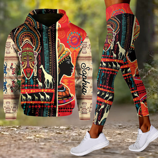 Colors Of Africa - Personalized African American Hoodie and Leggings