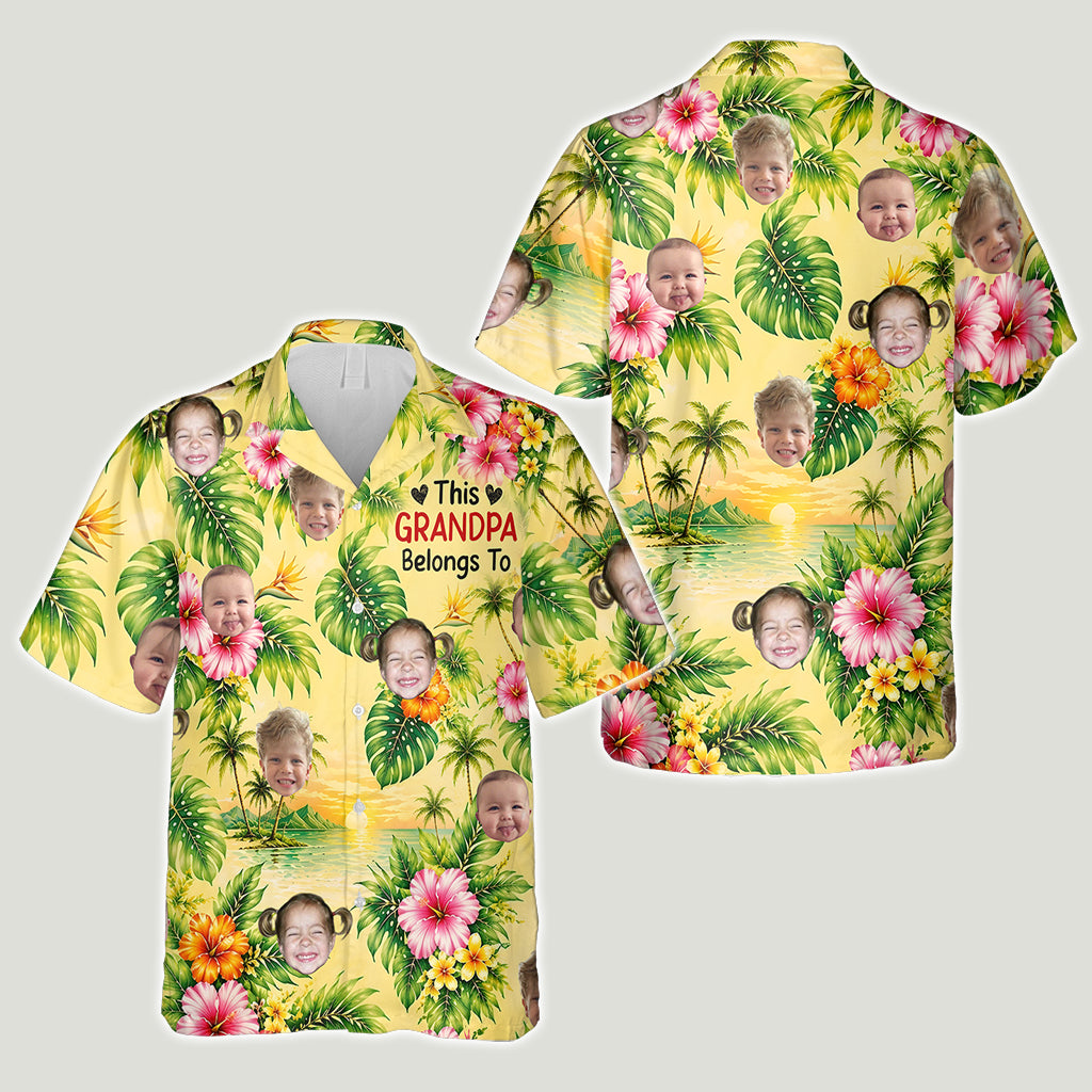 Dieses Opa-Shirt gehört - Personalisiertes Hawaiian Shirt für Opa