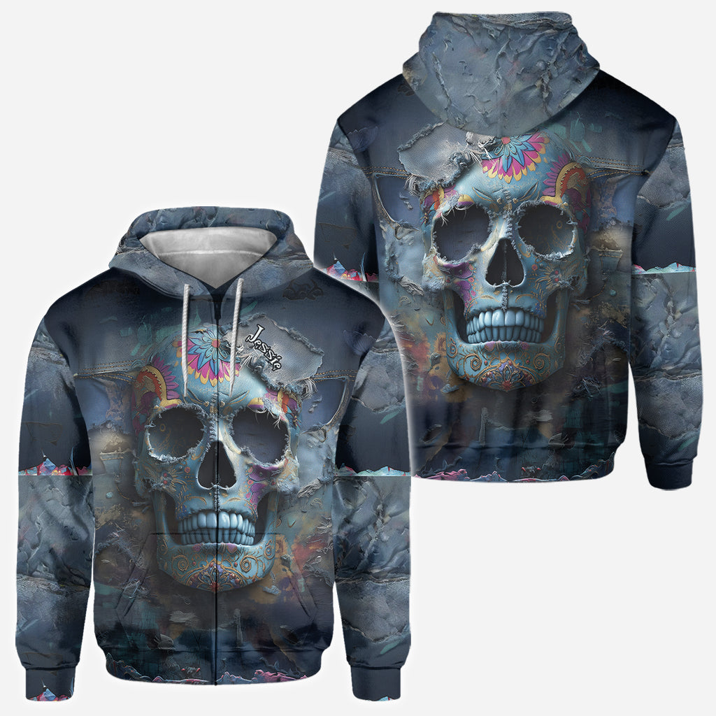 Sugar Skull - Personalized Skull All Over Shirt