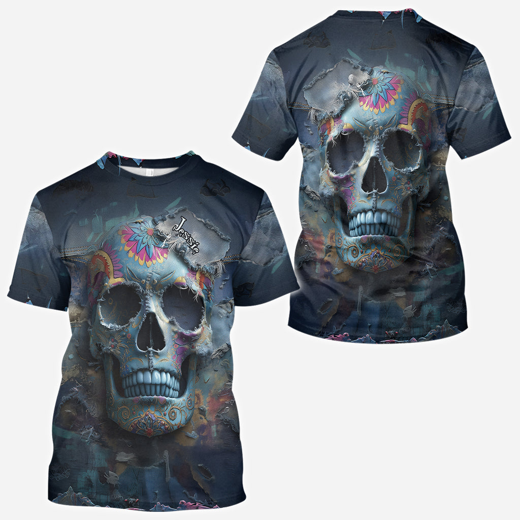 Sugar Skull - Personalized Skull All Over Shirt
