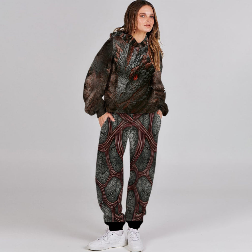 Geschenk für Drachenliebhaber – Personalisierter Drachen-Hoodie und Jogginghose