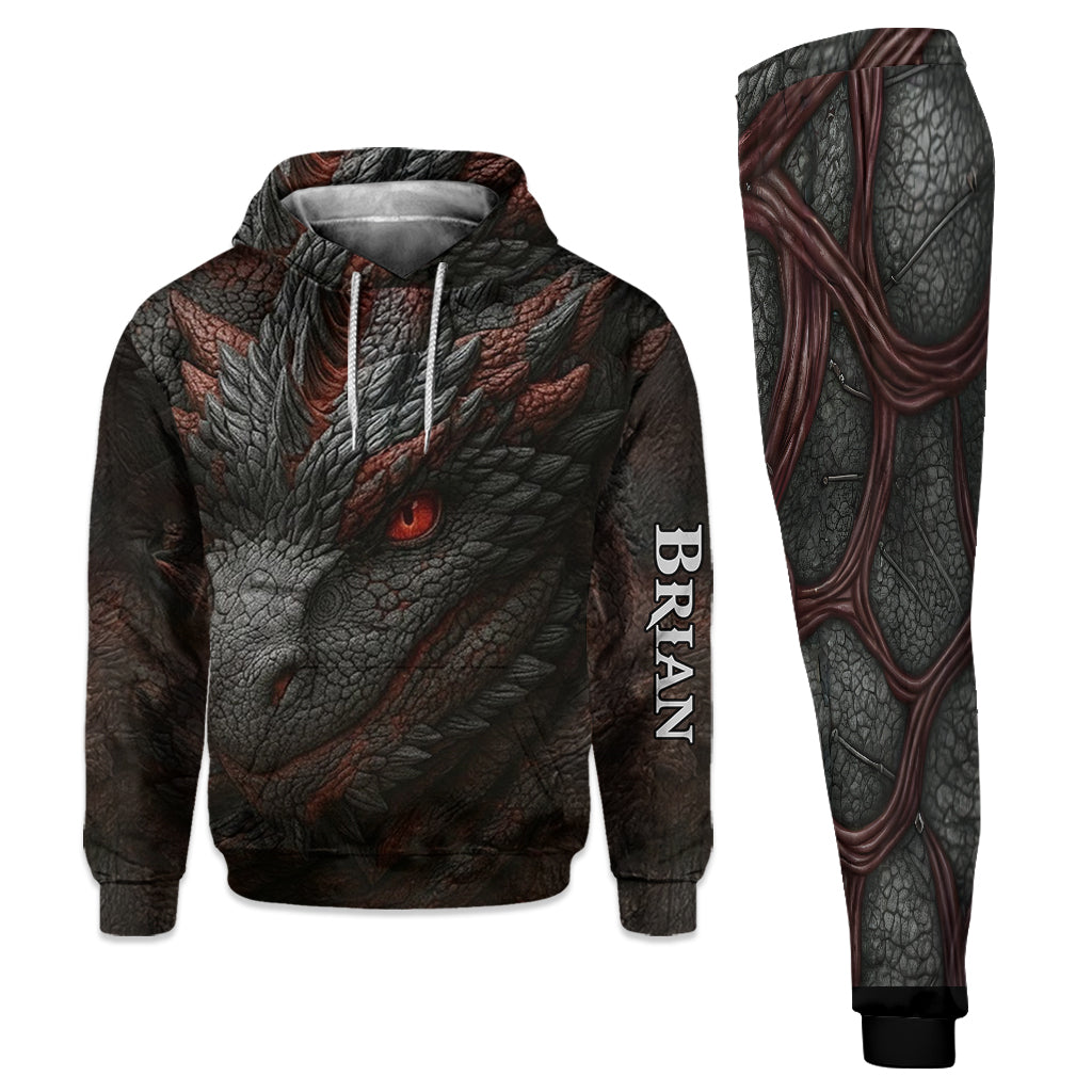 Geschenk für Drachenliebhaber – Personalisierter Drachen-Hoodie und Jogginghose