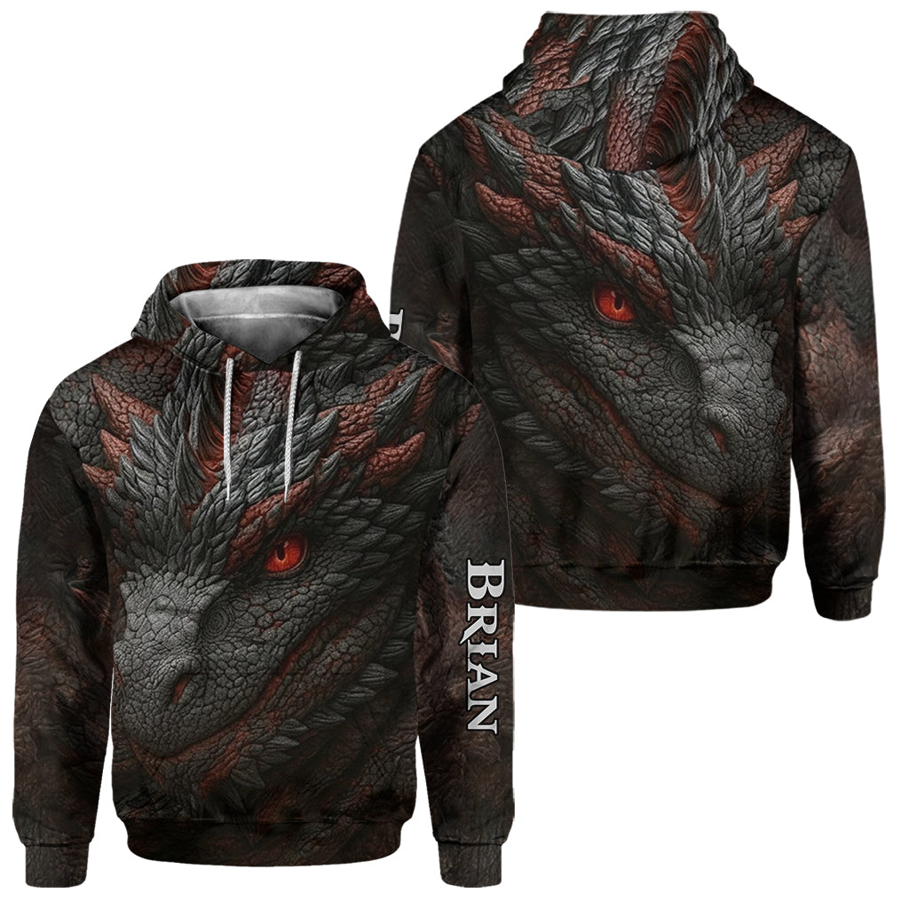 Geschenk für Drachenliebhaber – Personalisierter Drachen-Hoodie und Jogginghose