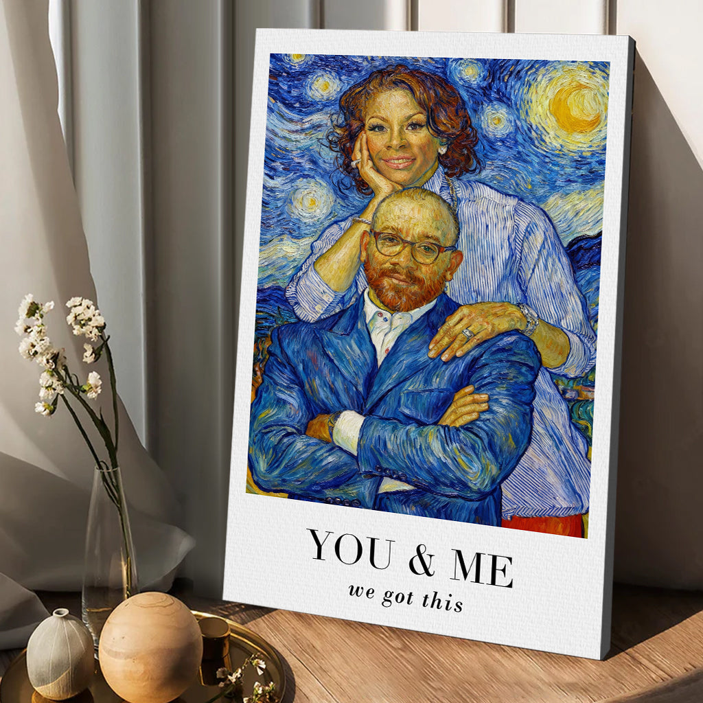Van Gogh Wandbild – Personalisierte Leinwand und Poster für Paare