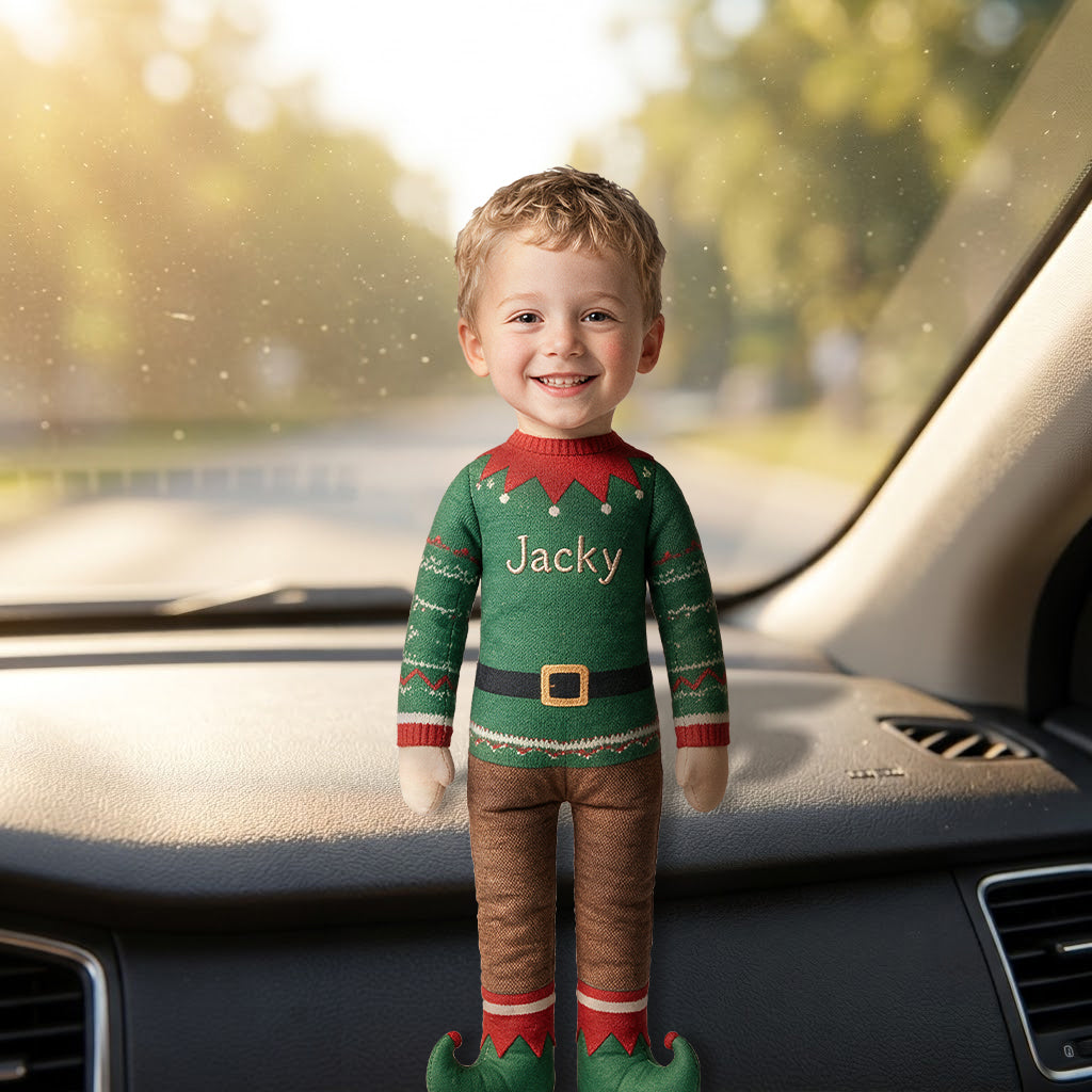 Custom Doll From Any Photo - Personalized Grandma Posable Plush Doll
