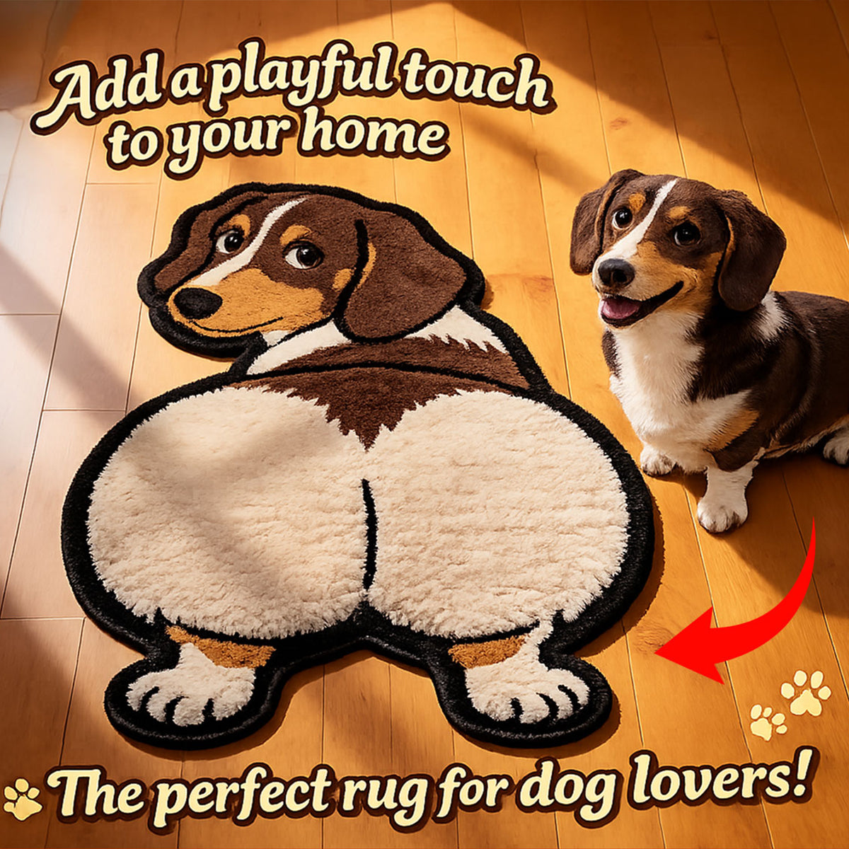 Dog Lovers - Personalized Dog Non-Slip Tufted Rug