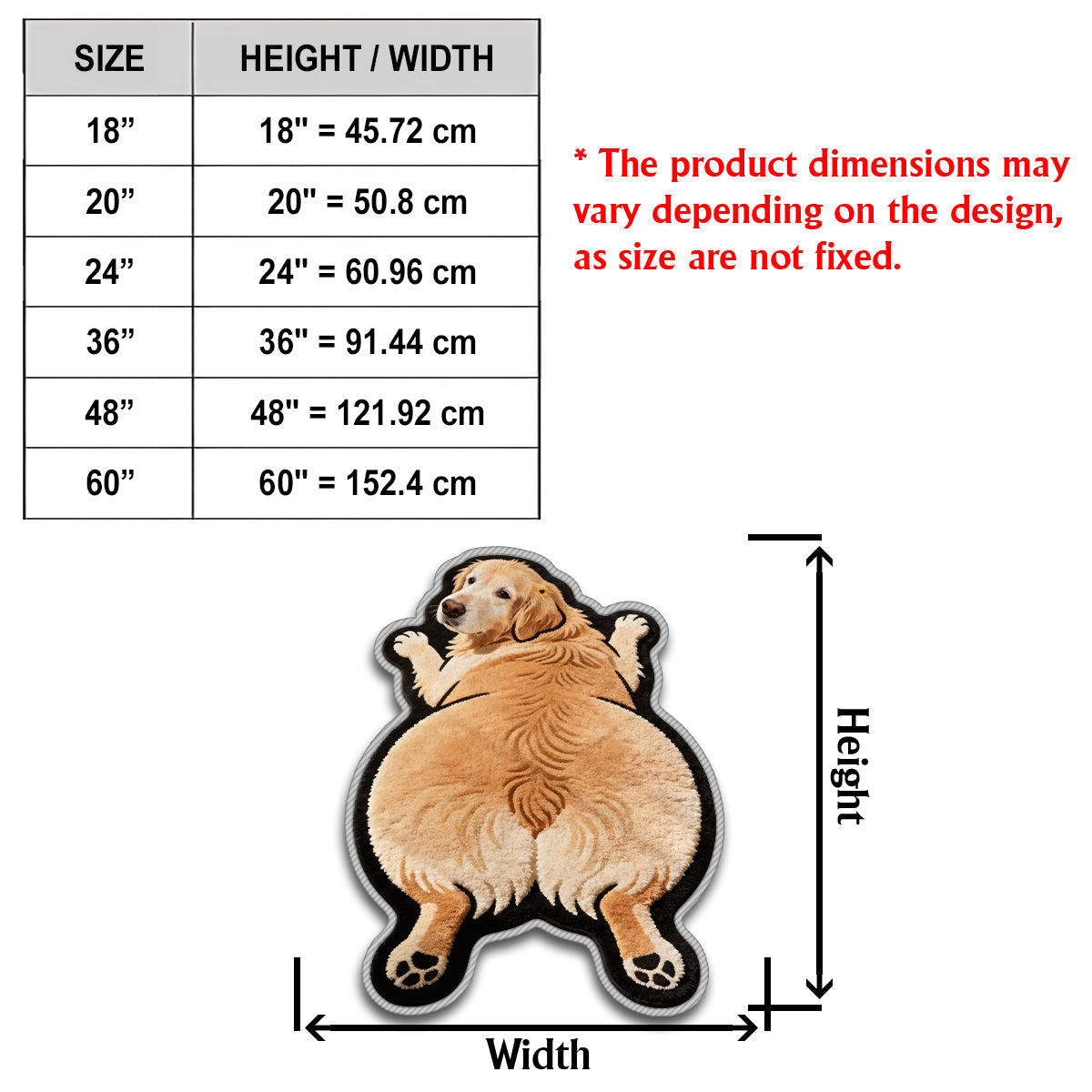 Dog Lovers - Personalized Dog Non-Slip Tufted Rug