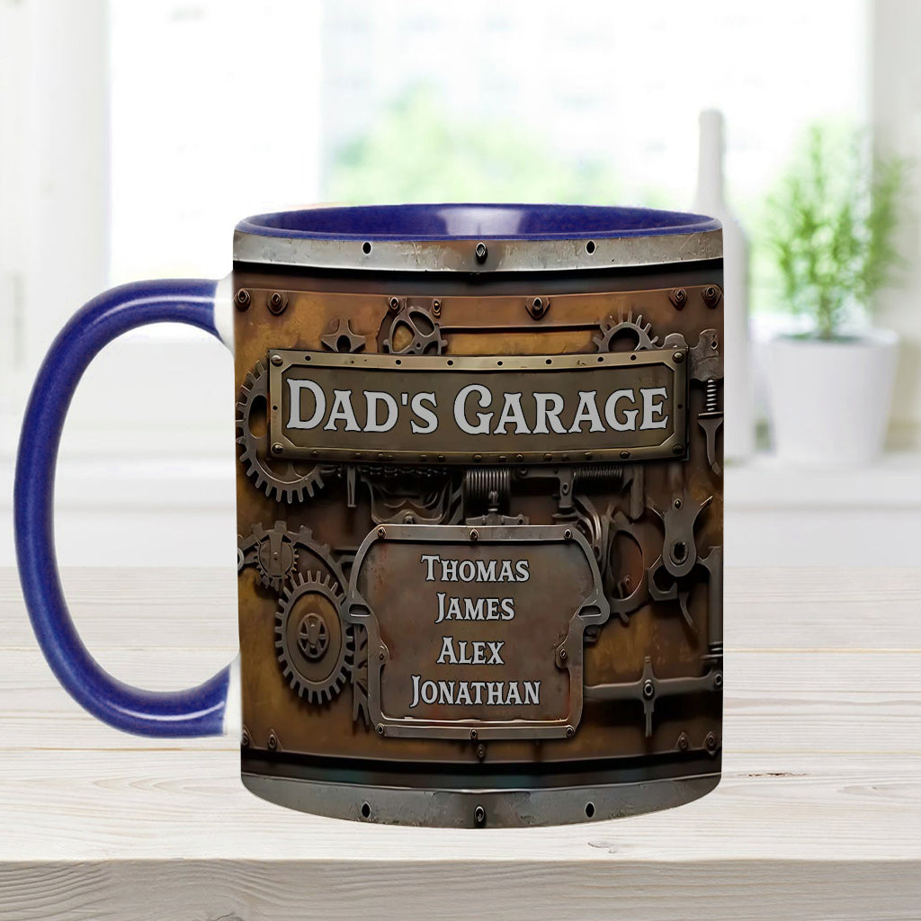 Dad's Garage - Personalized Father Accent Mug