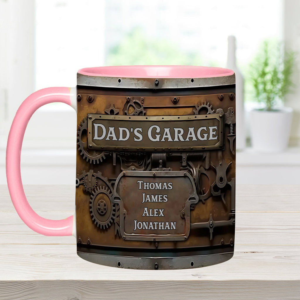 Dad's Garage - Personalized Father Accent Mug