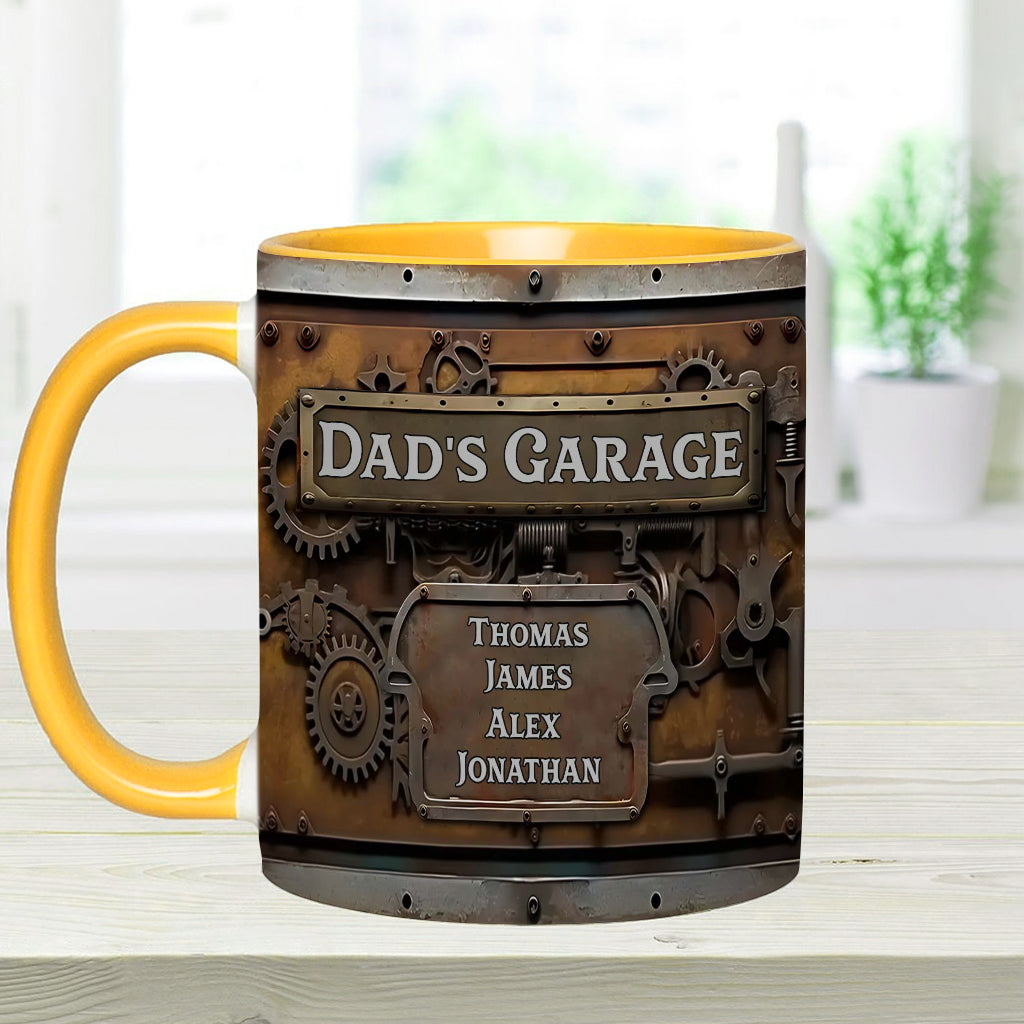 Dad's Garage - Personalized Father Accent Mug