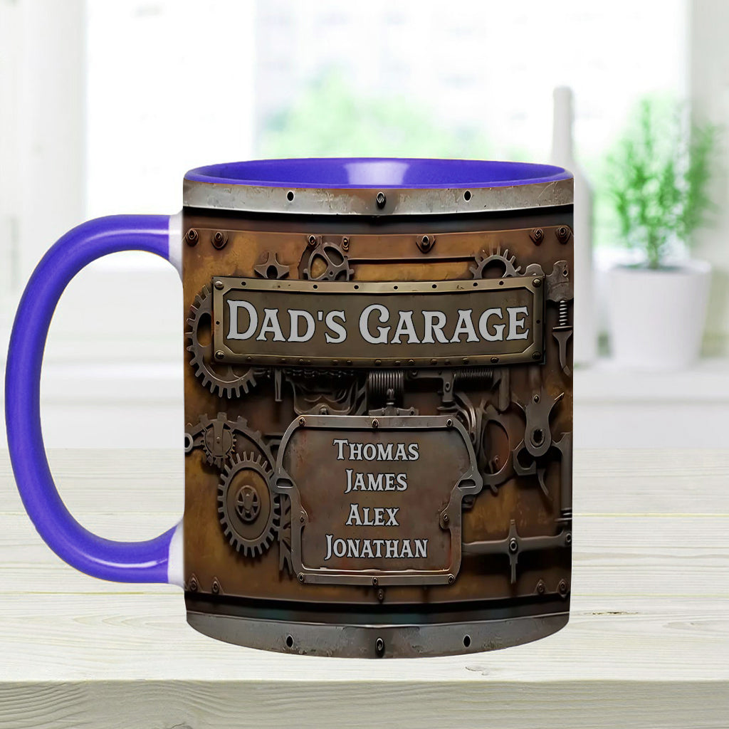 Dad's Garage - Personalized Father Accent Mug