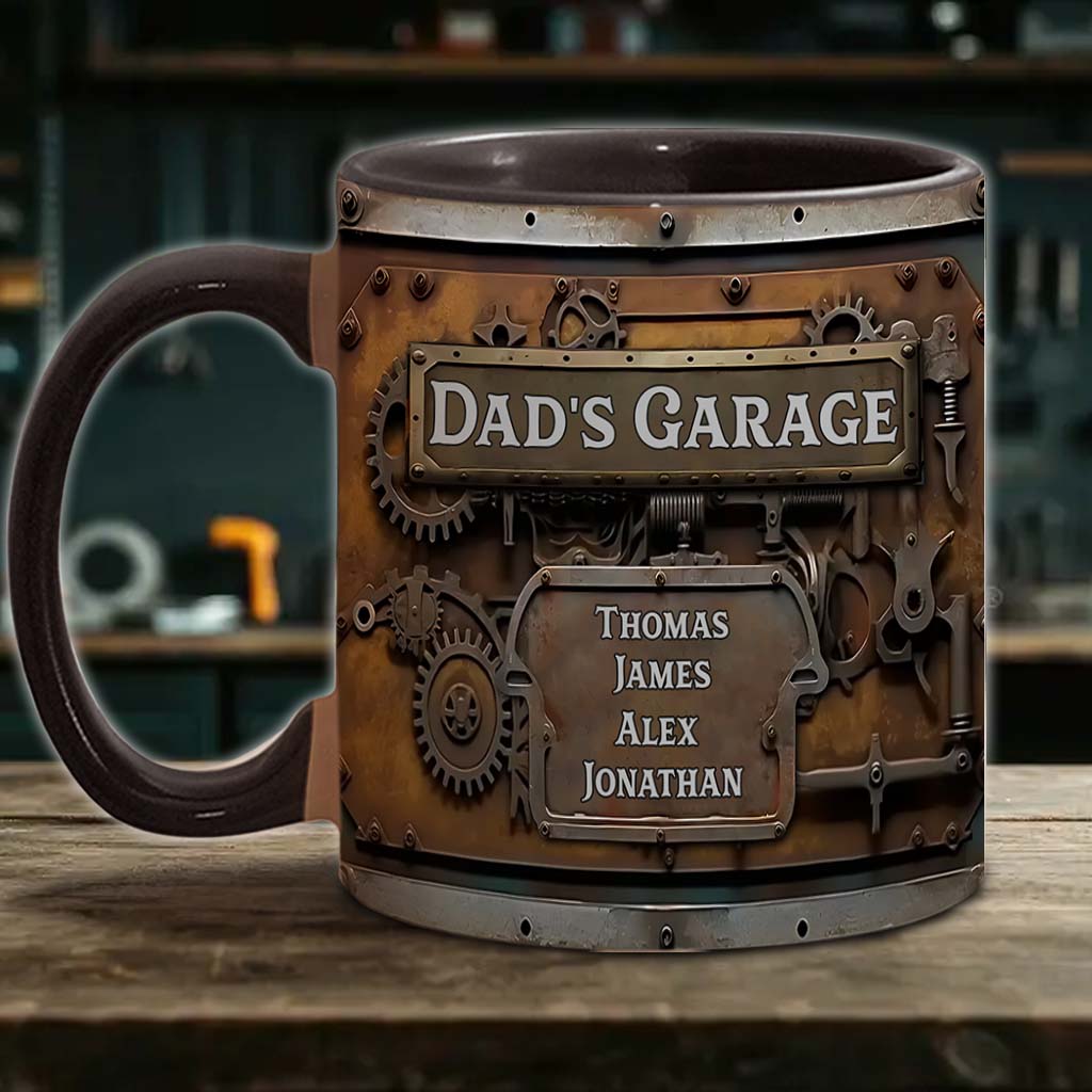 Dad's Garage - Personalized Father Accent Mug