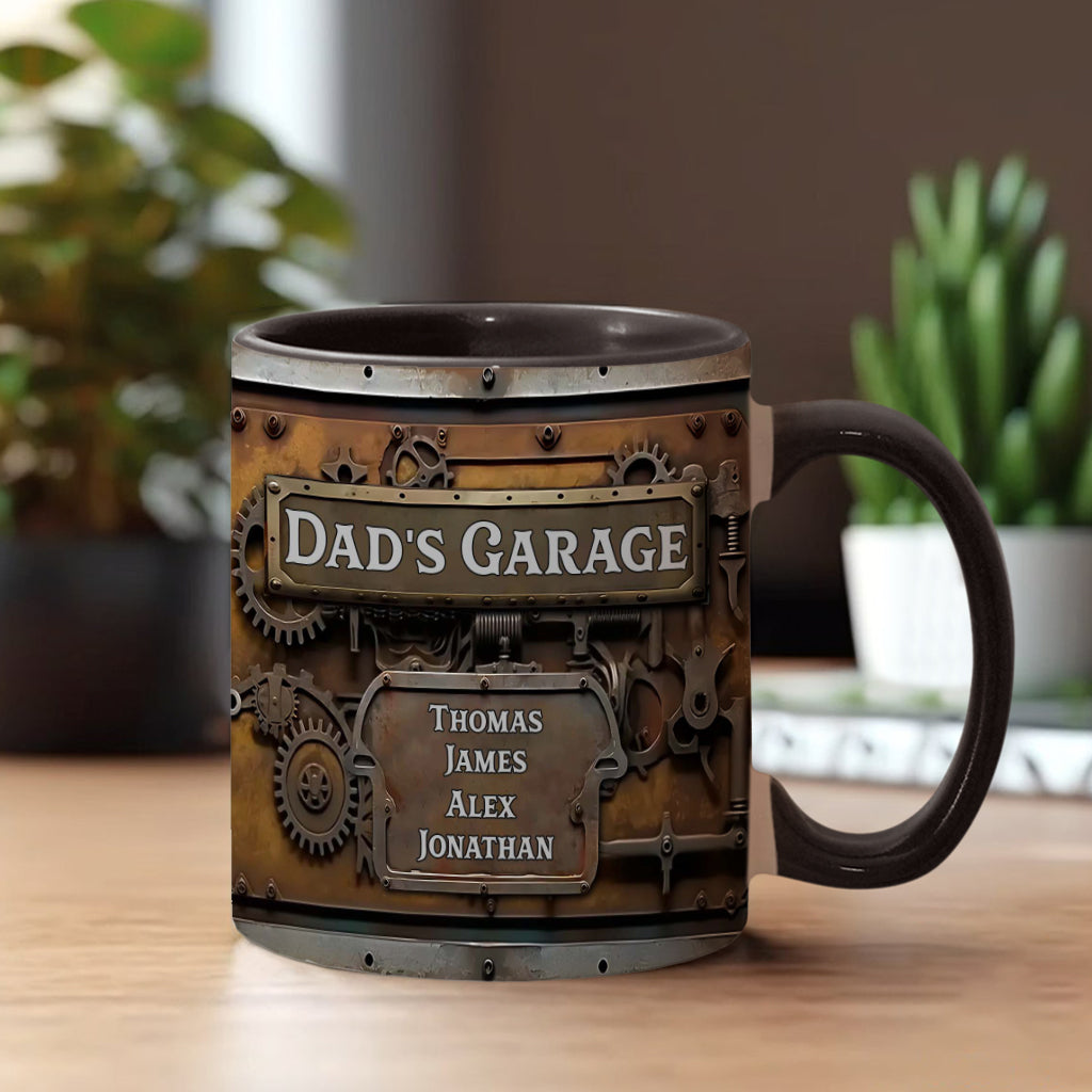 Dad's Garage - Personalized Father Accent Mug