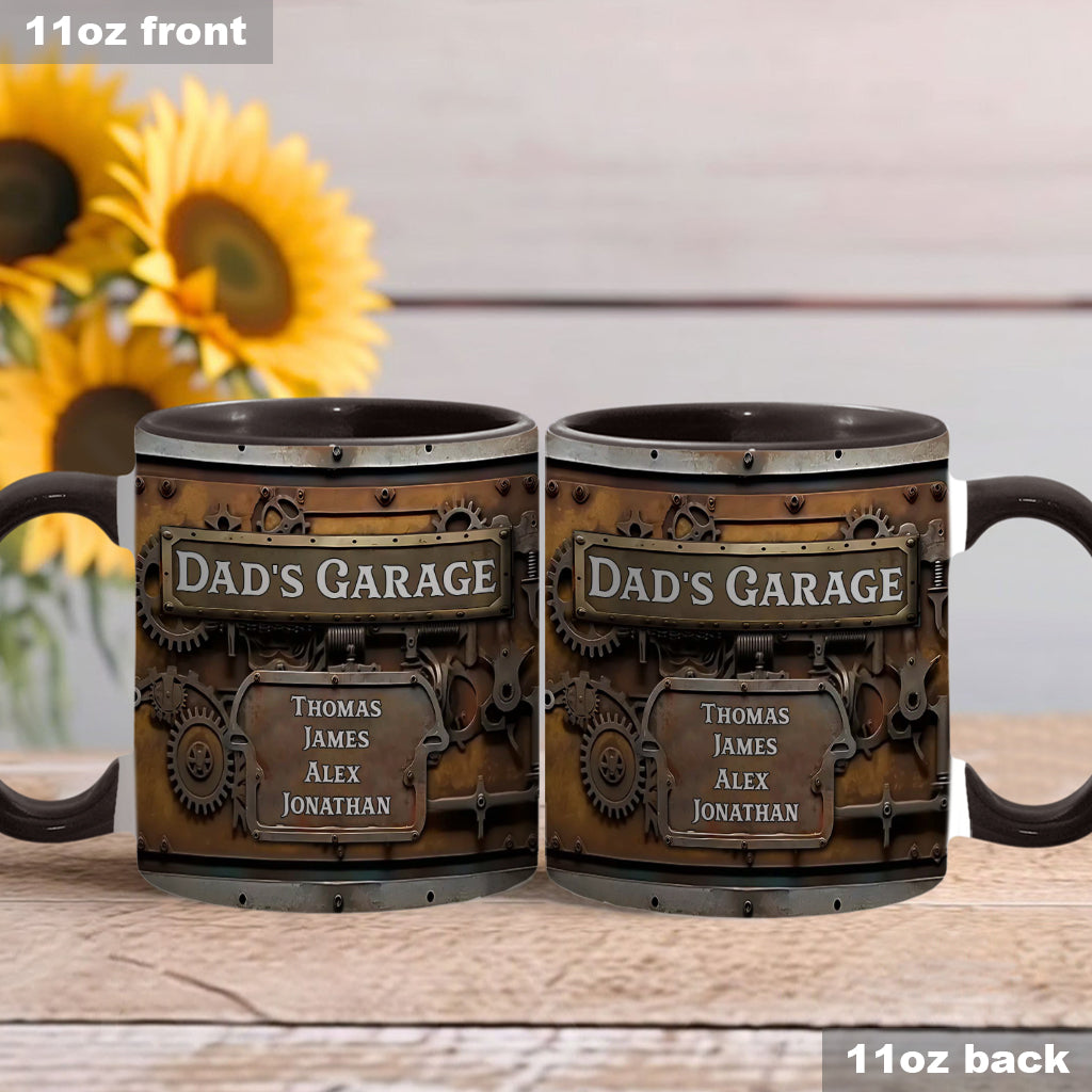 Dad's Garage - Personalized Father Accent Mug