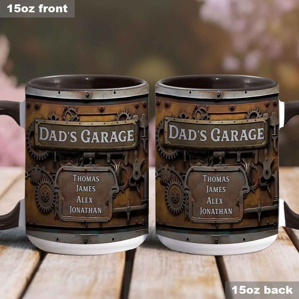 Dad's Garage - Personalized Father Accent Mug