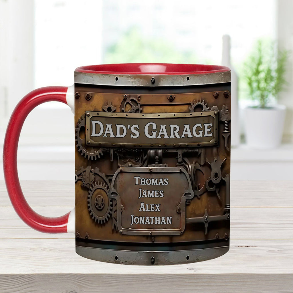 Dad's Garage - Personalized Father Accent Mug