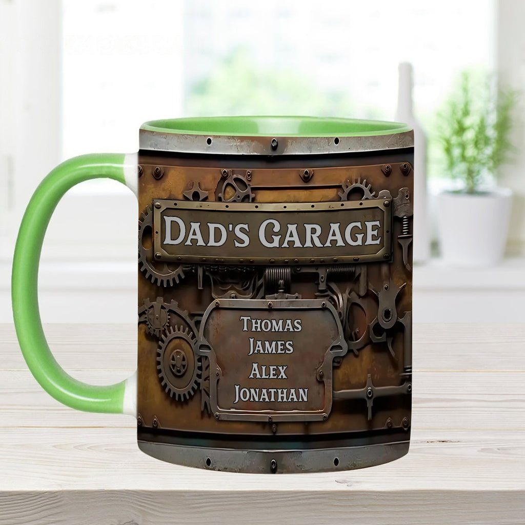 Dad's Garage - Personalized Father Accent Mug