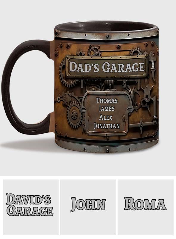 Dad's Garage - Personalized Father Accent Mug