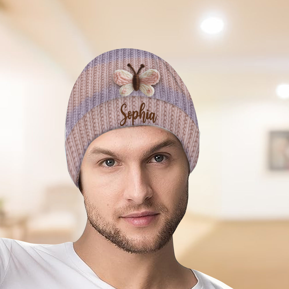 Wunderschöner Schmetterling – personalisierte Schmetterlingsmütze